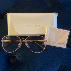 Gently used Michael Kors aviator style glasses in excellent condition.